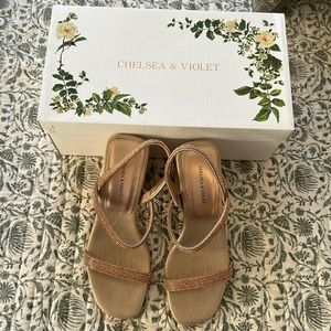 Chelsea and violet Rose Gold sandal 7